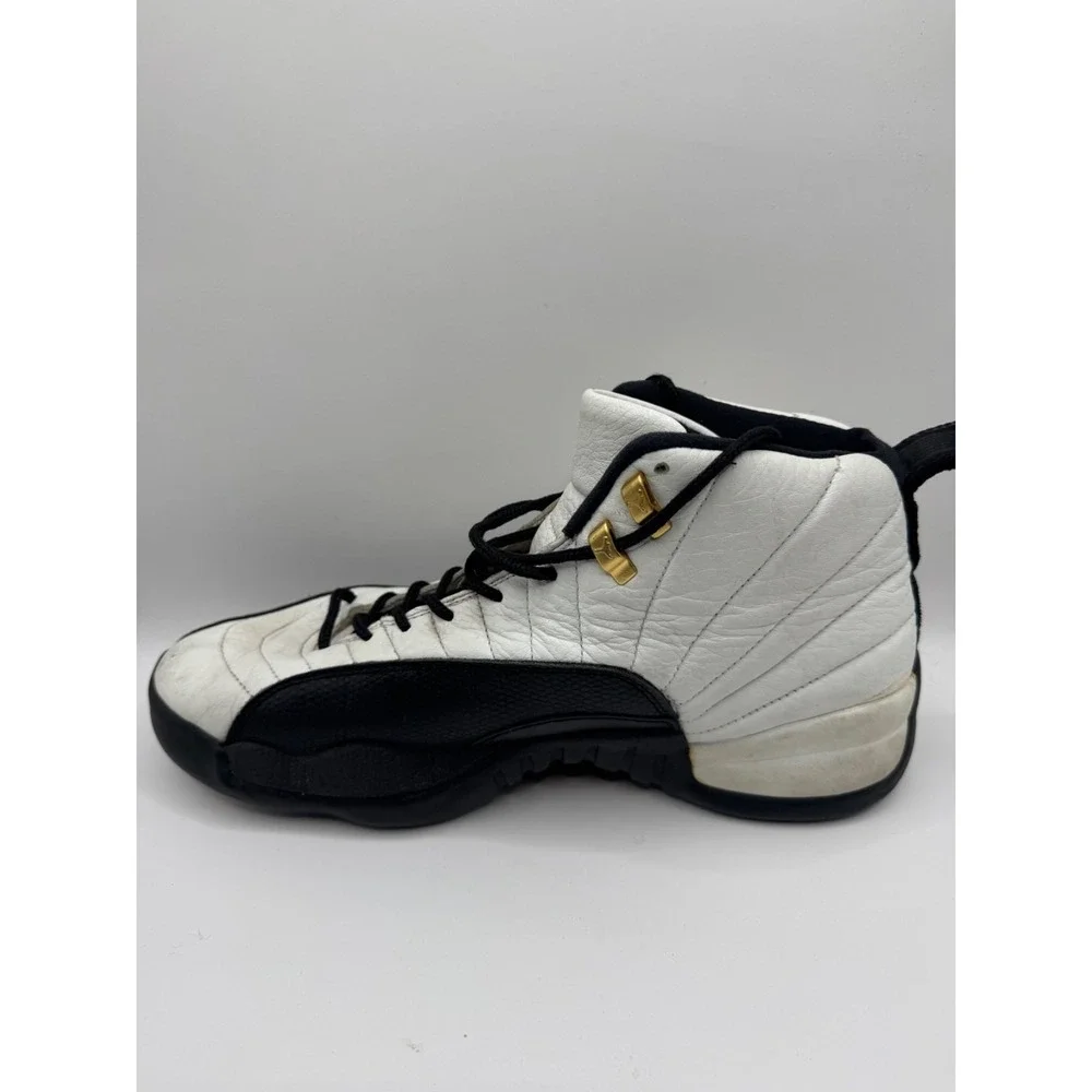 VTG 1996 Nike Air Jordan 12 Taxi OG Mens 12 White Black 130690-101 As Is